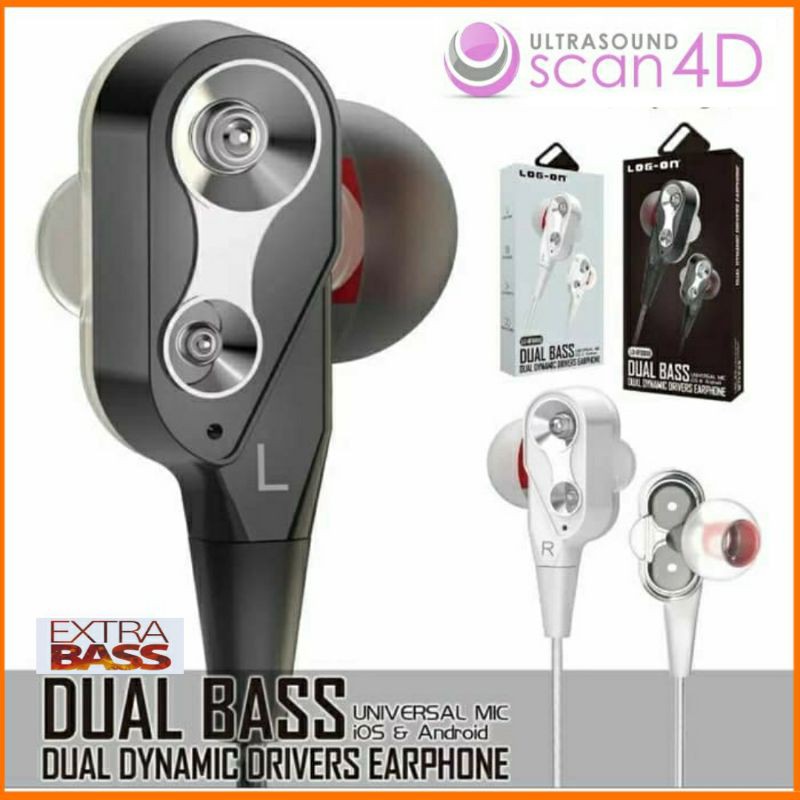 HEADSET HANDSFREE 4D BASS WIRED EARPHONE