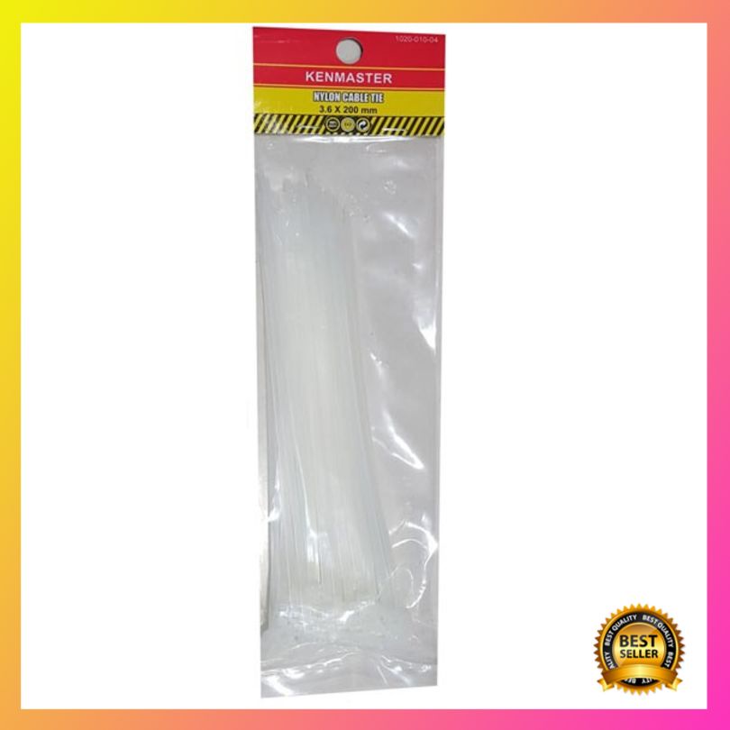 

Diskon Kenmaster Cable Ties 3.6X200mm 50Pcs White