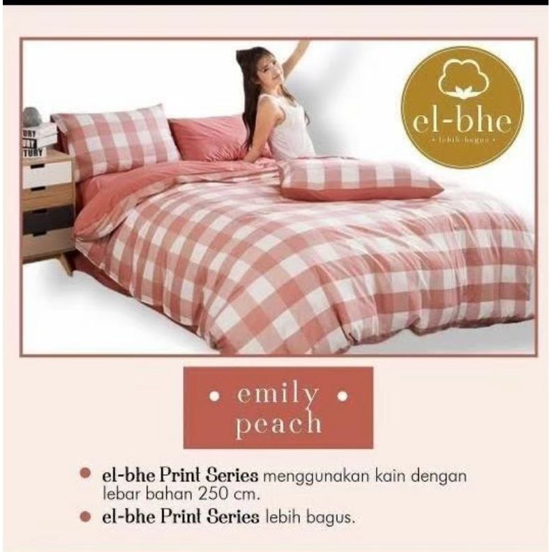 sprei katun elbhe emily peach