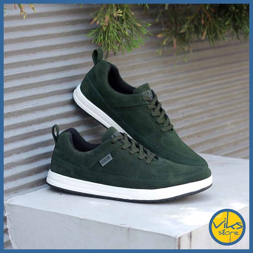 Sepatu Sneakers Pria Cowok Tali Style Casual Distro Kuzatura Original Suede Lokal Premium Elegan