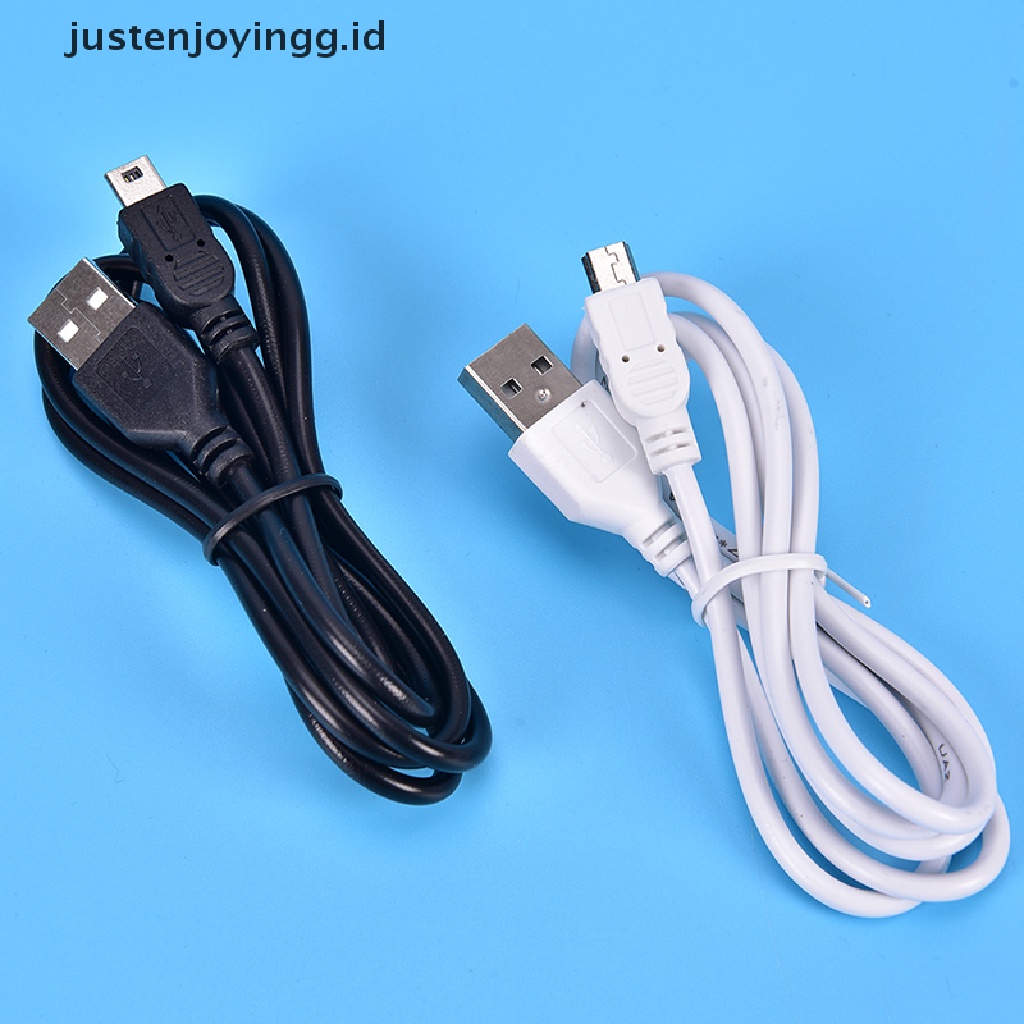 Justenjoyingg.id / 1m Kabel Data / Charger USB MINI Tipe A Ke 5 Pin B Untuk Handphone