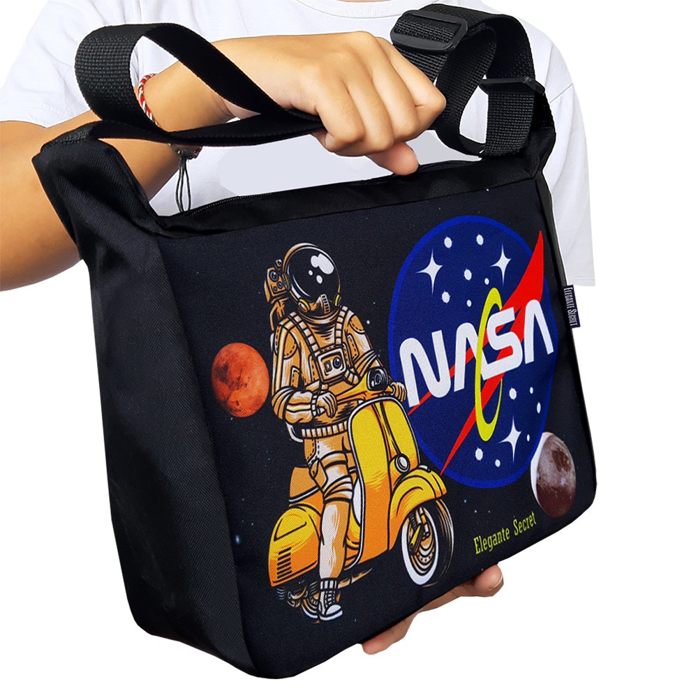 Tas Selempang Pria Distro Nasa ASTRONOT Buku Paket LKS Tas Slempang Soren Cowo Sublim