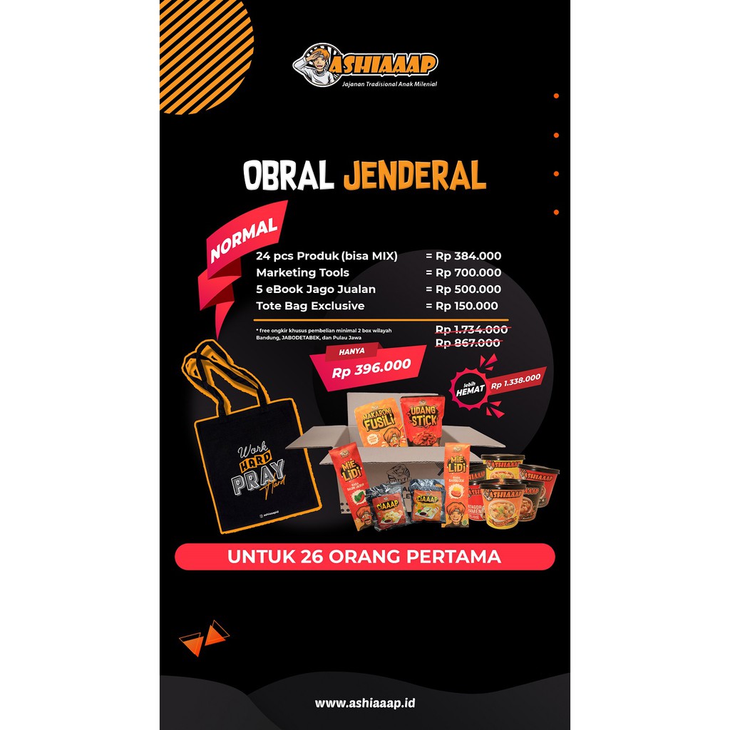 

[BEST SELLER] PROMO OBRAL JENDRAL ASHIAAAP