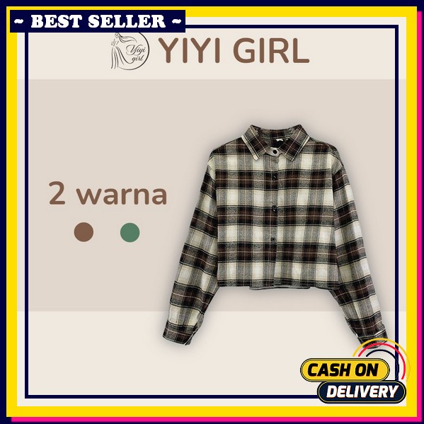 Signature Blouse-Blouse Korean Style-Kemeja Wanita Flanel-Kemeja Kerja Wanita-Kemeja Polos-Blouse Wa