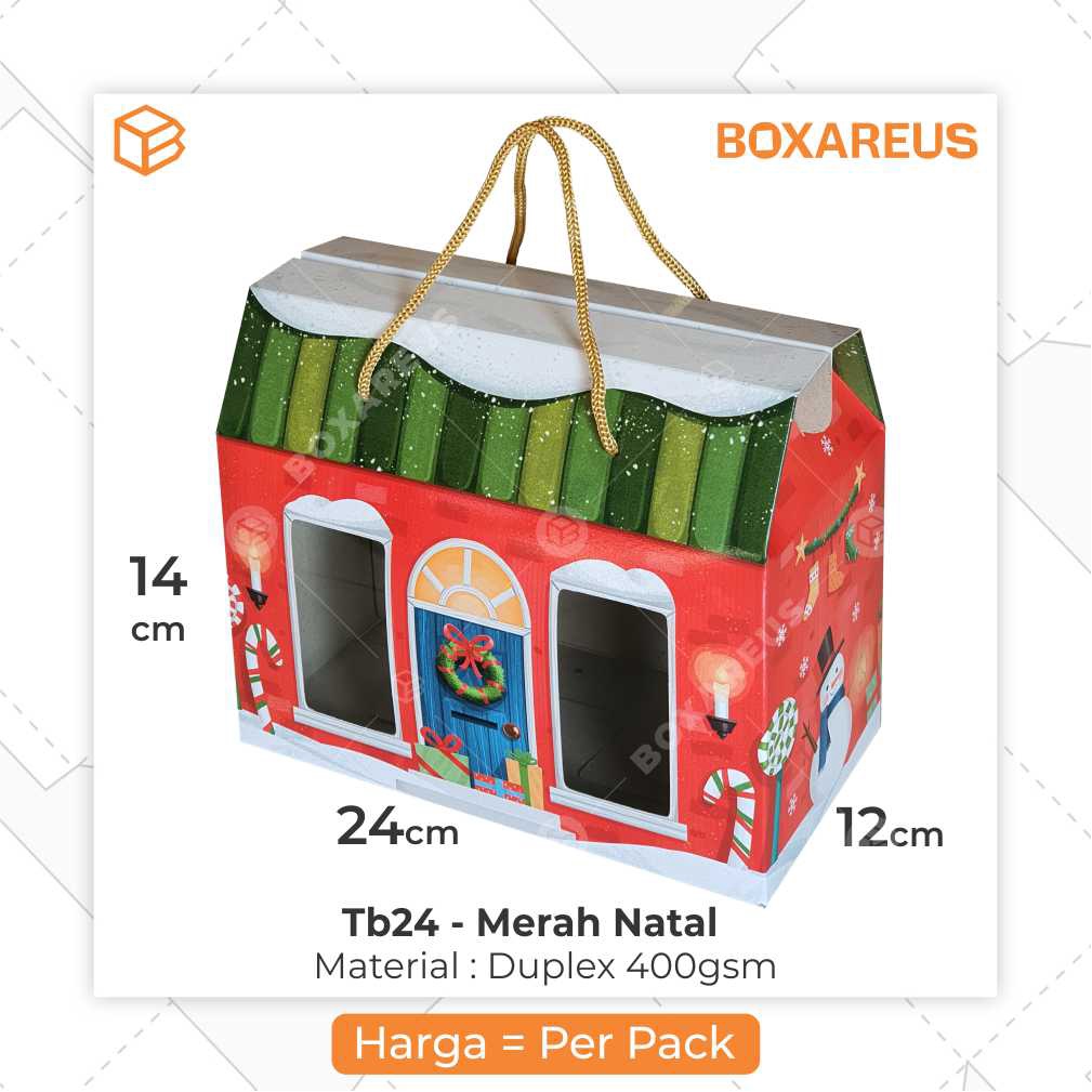 Box Toples Kue Kering Packaging Natal Christmas Hampers Kemasan Cookies | TB24 NATAL