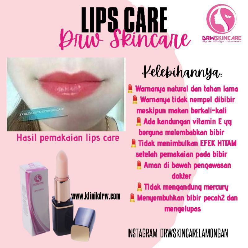 lipcare stik drw skincre Original DRW SkinCare Original Produk Lipstik Drw