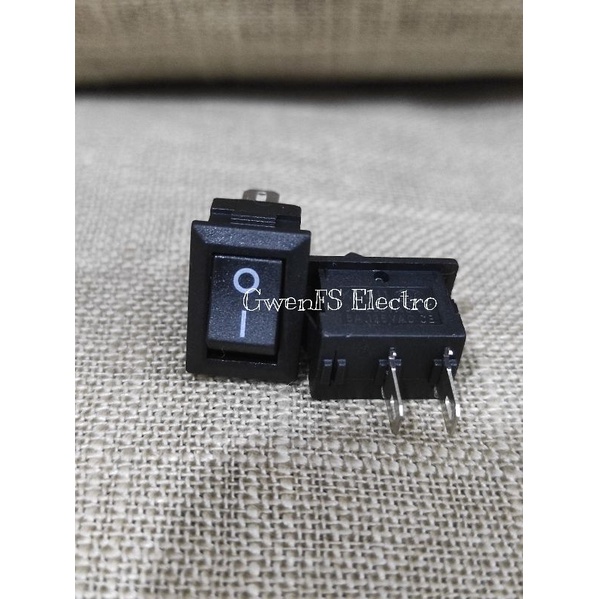 Saklar Switch Kalkulator Kecil 2P On Off Merah dan Hitam