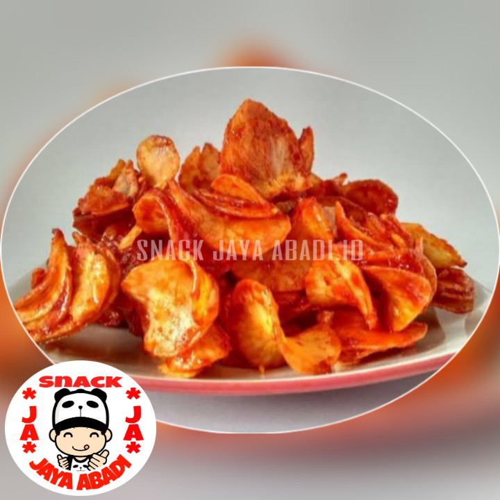 

250GR Keripik Singkong Padang Pedas / Kripik Singkong Balado Lengket Pedes Manis