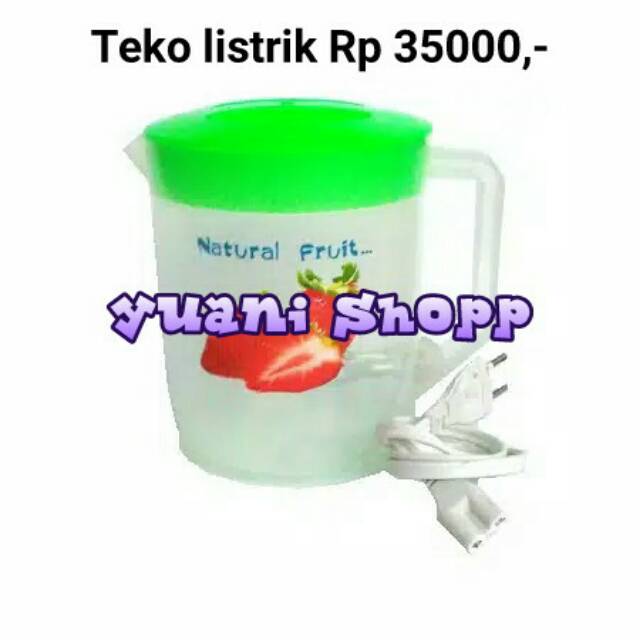 Teko listrik plastik