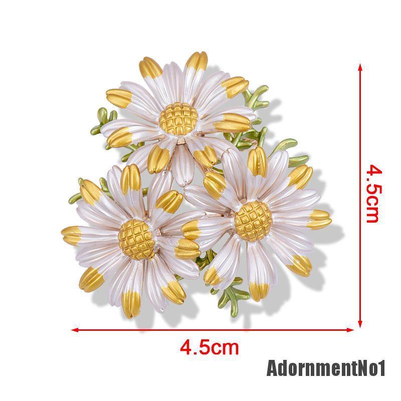 (Adornmentno1) Bros Pin Bentuk Bunga Daisy Untuk Aksesoris Pakaian / Hadiah