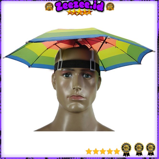 Topi Payung Umbrella Hat - W655N8413