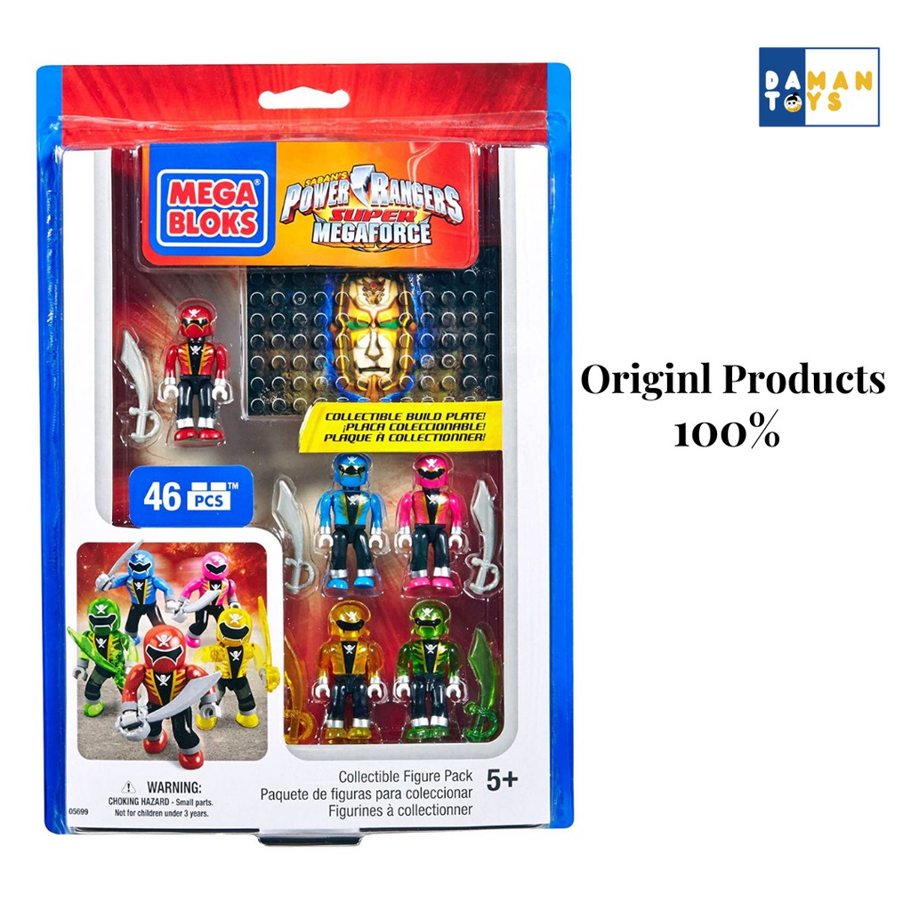 Mega Block Power Rangers Mega Force Original- Figure Power Ranger/Mainan Anak