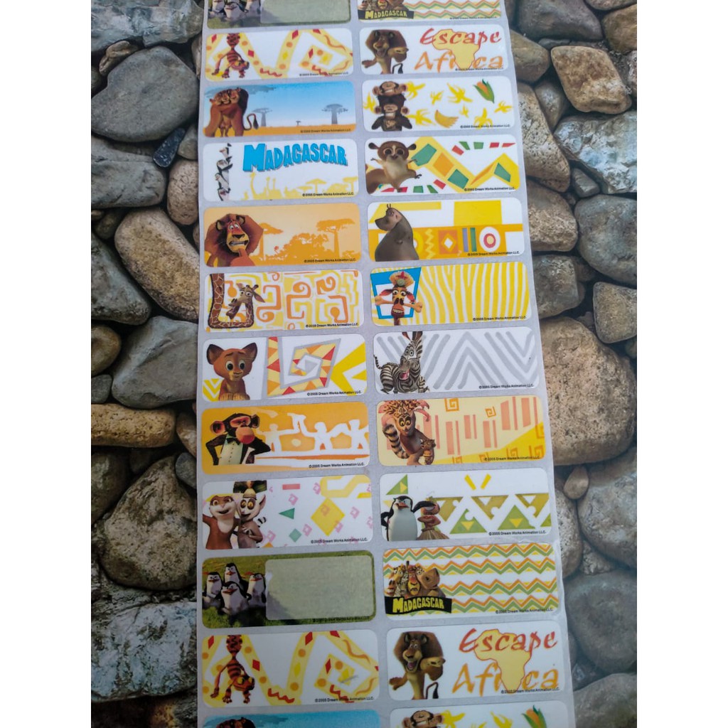 

STIKER LABEL NAMA WATERPROOF MADAGASCAR