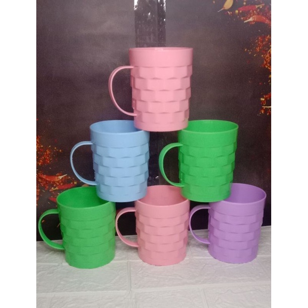 GELAS PLASTIK CANGKIR PLASTIk MOTIF TIKAR