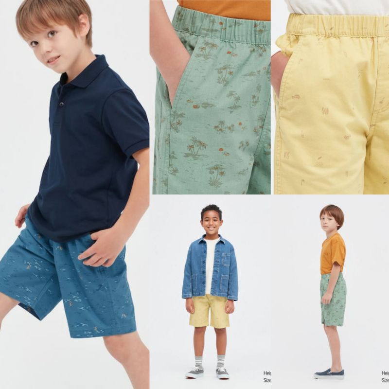 Celana Pendek UNIQLO Anak Laki Laki / Short Pants Boy  / Shortpants Cowok Branded Premium 4T-13T - F