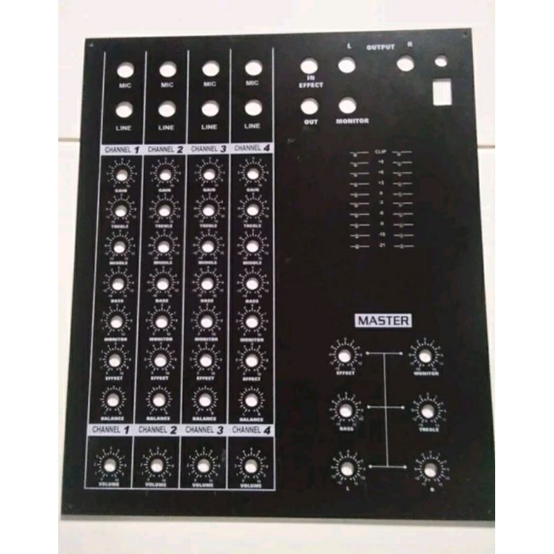 Panel atas Mixer 8 potensio 4 Channel