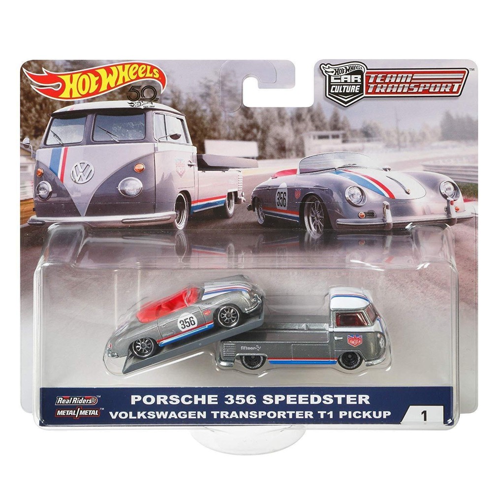 TT1 PORSCHE 356 SPEEDSTER VOLKSWAGEN T1 PICKUP VW Team Transport Premium HW Diecast Hot Wheels