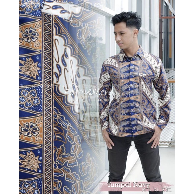 Kemeja Batik Pria Panjang / Kemeja Motif Terbaru / Hem Batik Cowok Murah