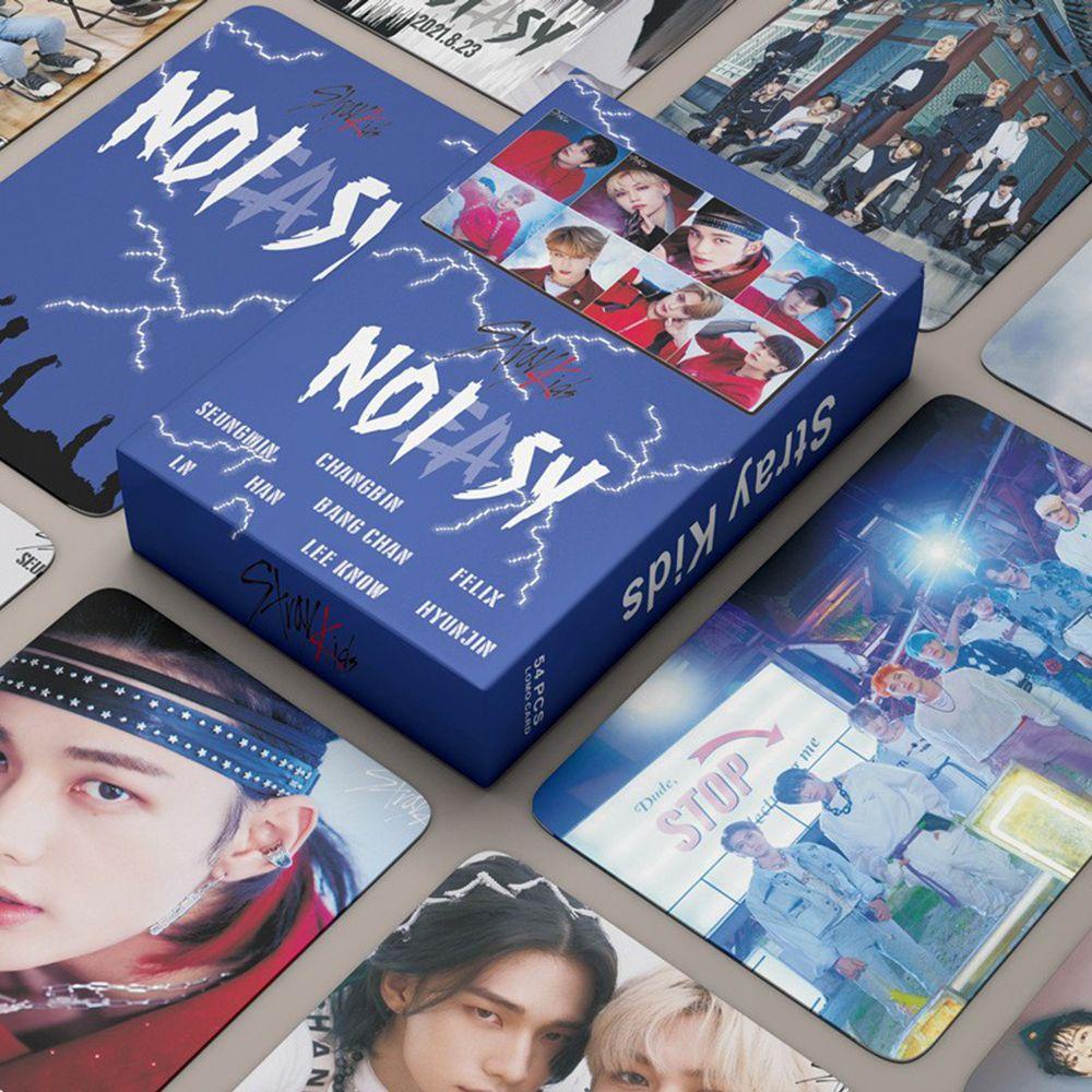 Needway  Stray Kids Photocard 54Pcs/set KPOP Christmas Evel Small Photo Card Greetings Card Kartu Pos Memori Kecil Kartu Foto Album Pameran