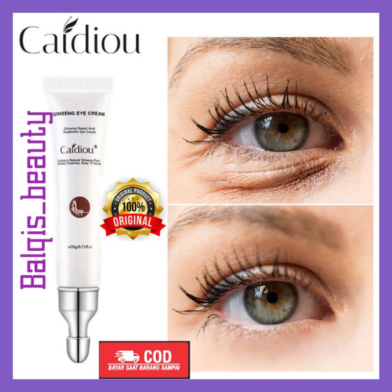 Caidiou Ginseng Cream Mata Anti Kerut Anti-Aging Mata Panda