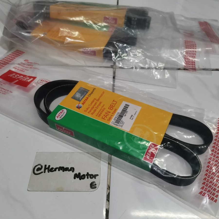 Fanbelt V-Belt Aspira Bando Original Agya Ayla 1.000cc VVT-I Sigra calya 1.0cc 6PK1155 Tali kipas