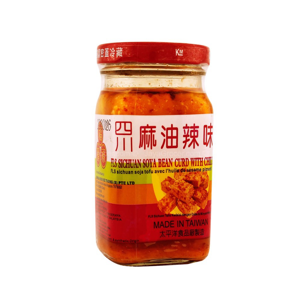 Jual [halal] Fls Sichuan Soya Bean Curd With Chilli 130gr Tau Ju Pedas