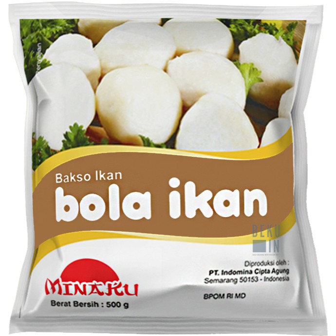 

Minaku Bola Ikan 500gr / Bakso Ikan / Fish Ball 500gr