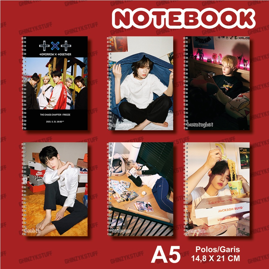 

Notebook KPOP TXT The Chaos Chapter- FREEZE Boy Ver Ukuran A5 14,6 cm x 21 cm