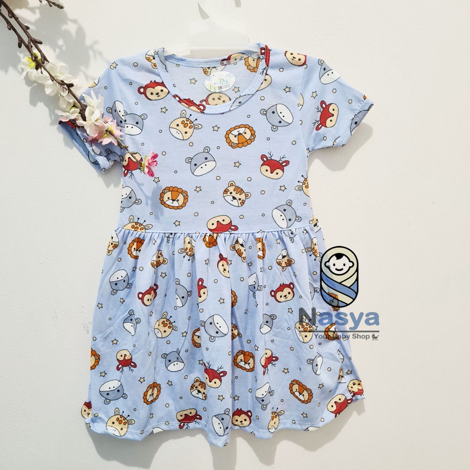 [N-107] Baju Bayi New Born Kombinasi / dress sehari-hari anak perempuan (0-6 bulan)