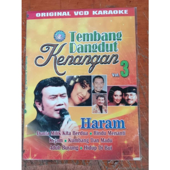 Kaset Vcd Original lagu tembang dangdut kenangan vol 3