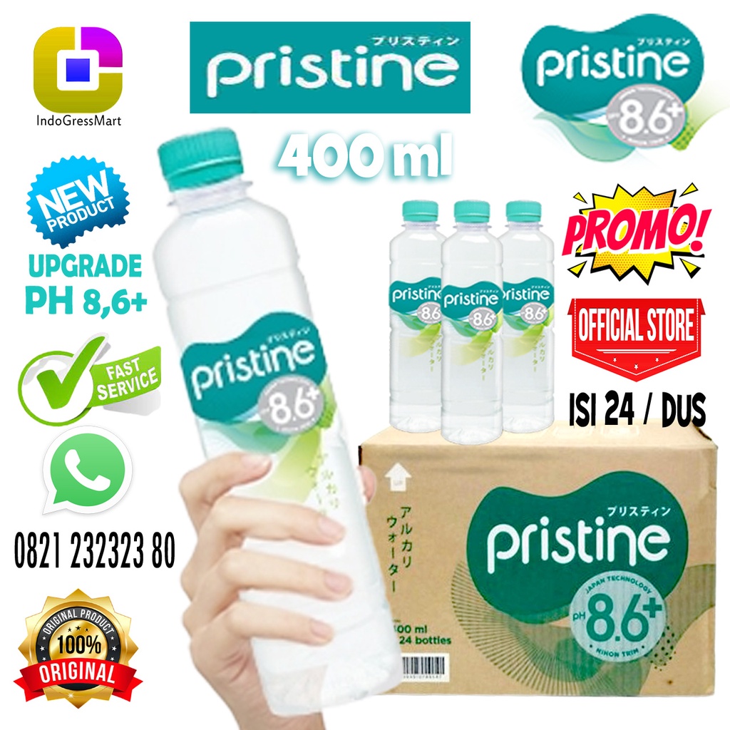 

MINERAL WATER PRISTINE 400 ML PH 8,6+ ISI 24 BOTOL