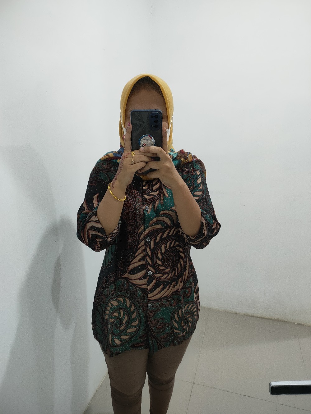 Blouse Batik Wanita Katun Halus M L Xl Xxl Bd 008