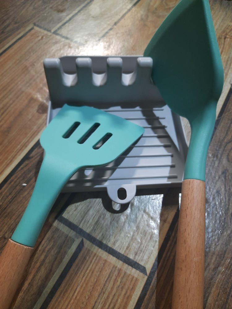 Na Tatakan Spatula / Spatula Holder / Rak Alat Masak / Tatakan Tutup Panci