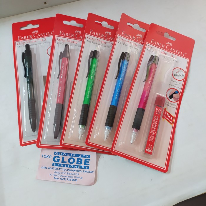 

Terlaris Pensil Mekanik Faber Castel Grip Matic 0,5 ( Bonus 1 Tube Isi Mekanik) Terbatas