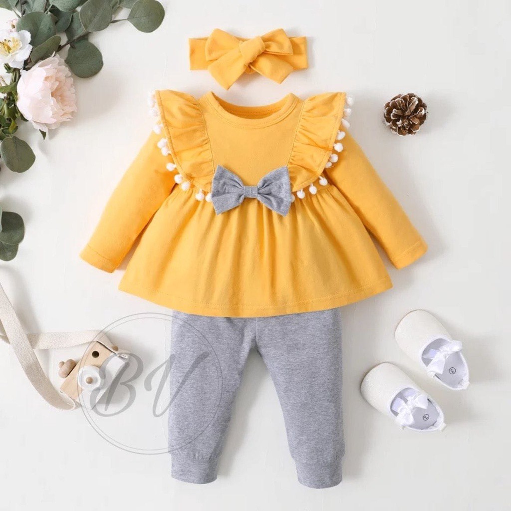 Setelan baju anak perempuan SET KID BRENDA SETELAN ANAK CEWE BABYTERRY BAJU ANAK PEREMPUAN usia 3-5tahun BV