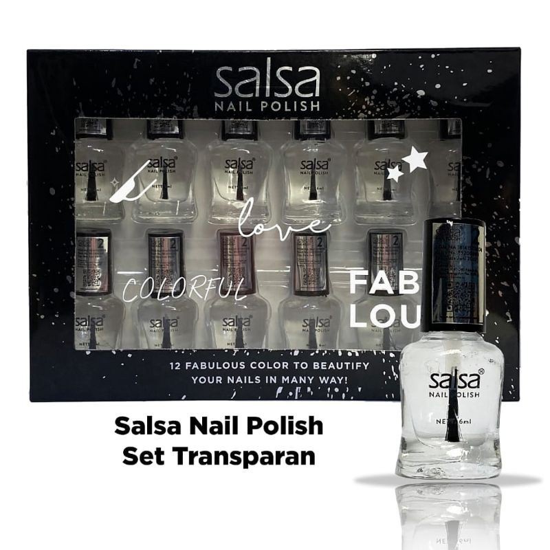 SALSA NAIL POLISH LOVE COLORFUL FABULOUS ECER