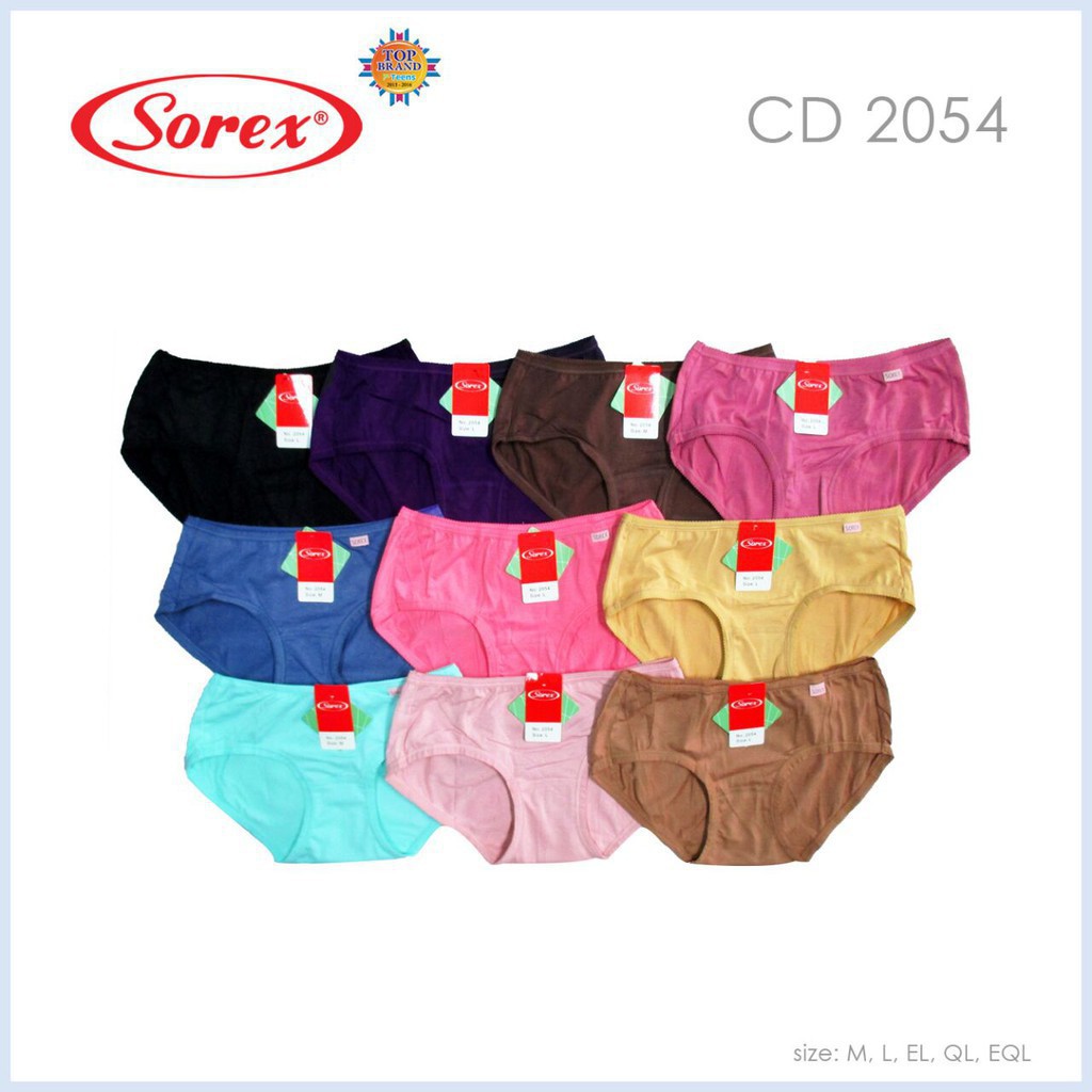 CELANA DALAM SOREX 2054 | PAKAIAN DALAM WANITA KATUN LEMBUT | CD Celana Dalam Wanita Sorex