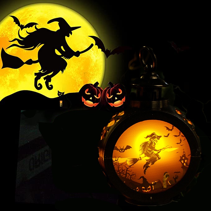 Lampu Malam LED Portable Bentuk Labu Halloween Untuk Dekorasi Rumah