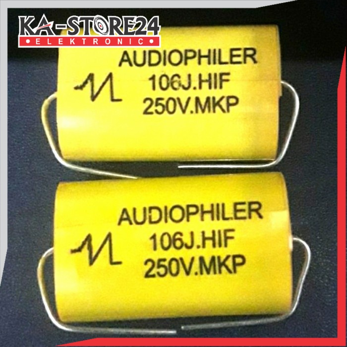 Kapasitor tweeter Audiophiler nonpolar 106 106J 10uf 250v 250 volt