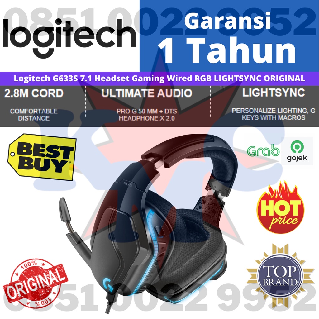 LOGITECH G633S 7.1 G 633S Lightsync Gaming Headset