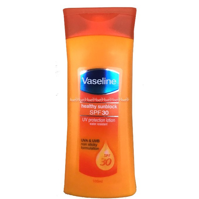 Vaseline Healthy Sunblock SPF 30 UV Protection Lotion Handbody Orange 100ml Best seller
