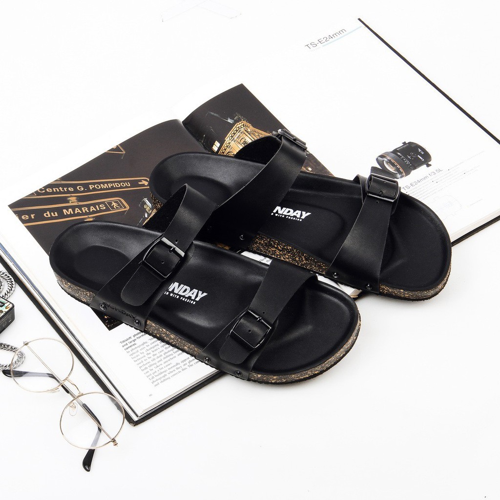 SILVA BLACK |FORIND x Monday| Original Sendal Jepit Strap Santai Kasual Pria/Cowok Sandal Footwear