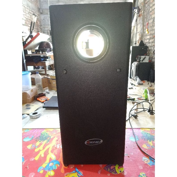 subwoofer aktif bazooka psw untuk speaker 12" (tanpa speaker)