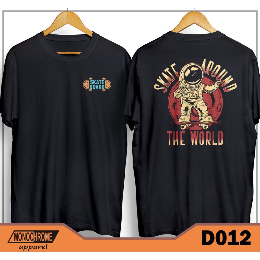 D012 Kaos Baju Skate Skater Skaters Skateboard Distro Pria