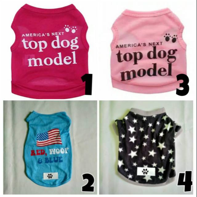 Baju Anjing Kucing &quot; Next Top Dog Model &quot; Pet Clothes