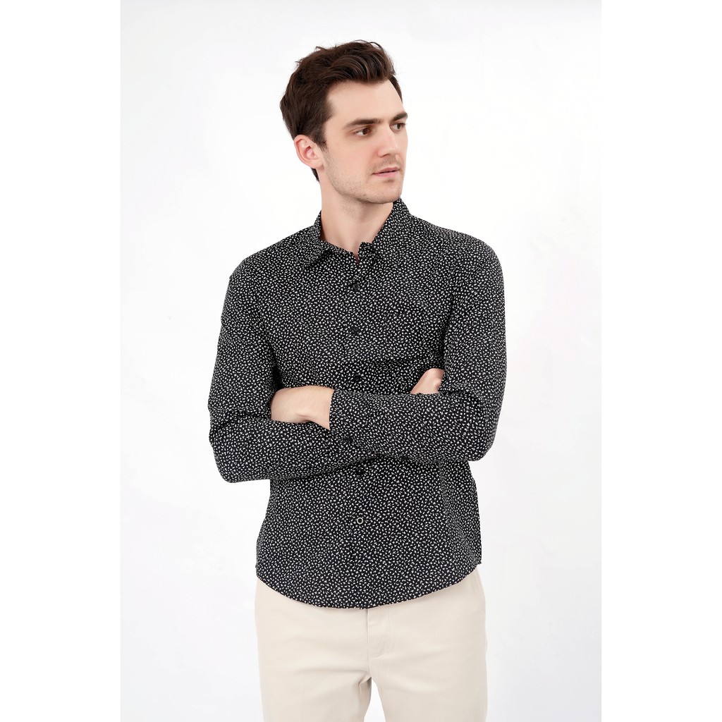 Kemeja Lengan Panjang Pria Printing 9074 YEGE