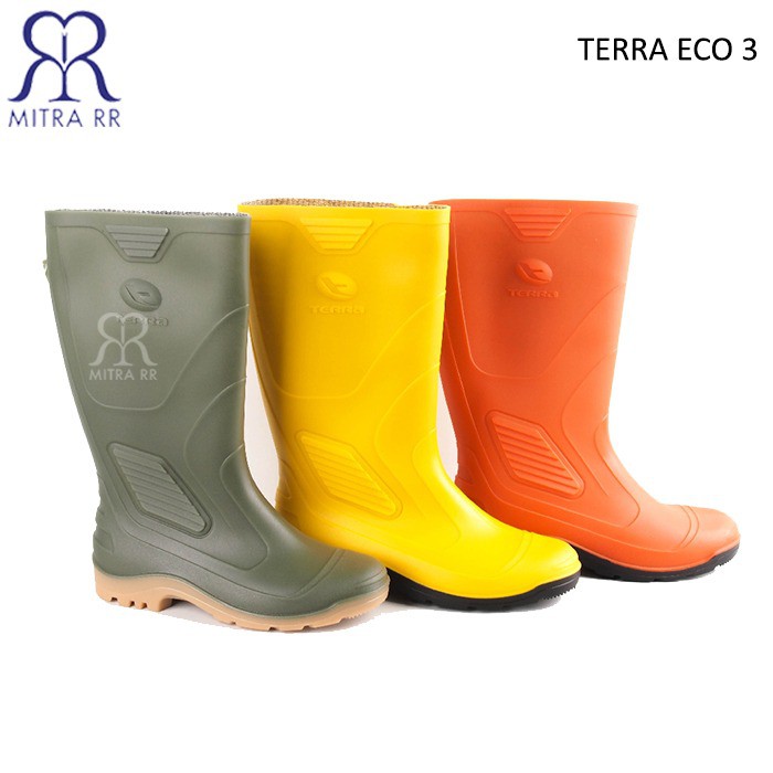  AP  TERMURAH AP  Boots  Terra Eco 3 Hijau Orange Kuning  