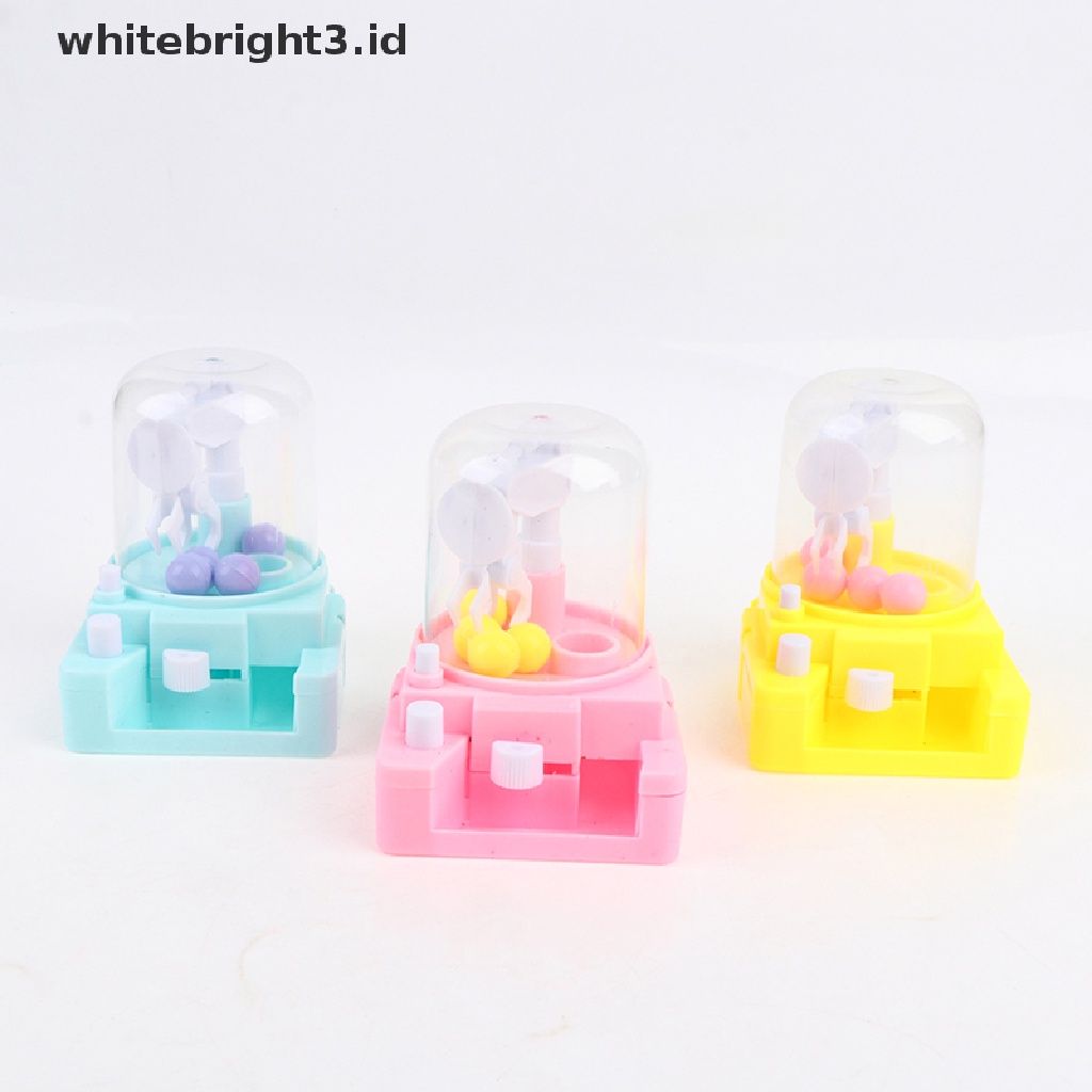 (whitebright3.id) Mainan Interaktif Mesin Capit Boneka Mini Untuk Anak