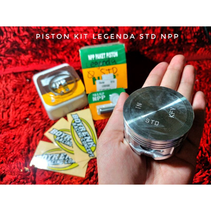 PISTON KIT/SEHER KIT/SEKER KIT LEGENDA PIN 13 NPP (KFV) OVZ STD|25|50|75|100 - BOYRENK RACING CONCEPT