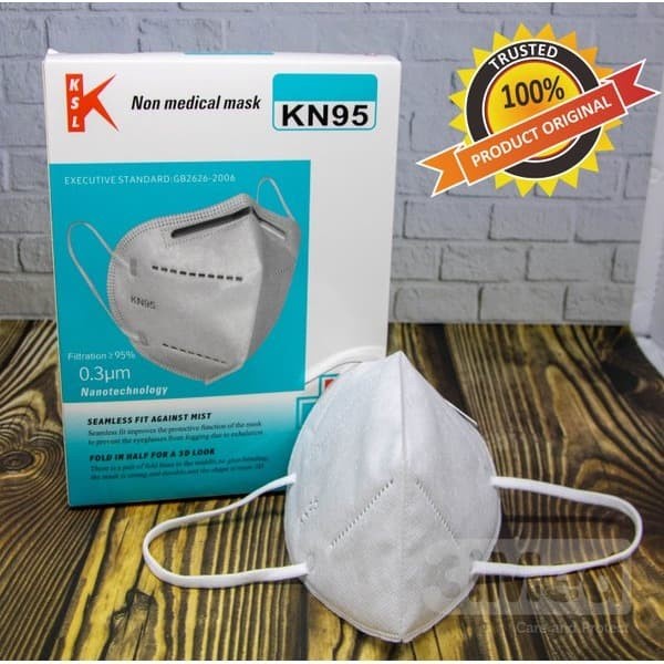 Masker KN95 Care ion Isi 10 PCS  Masker N95 Careion  Masker Kesehatan Masker Disposable Mask ORIGINAL - KSL